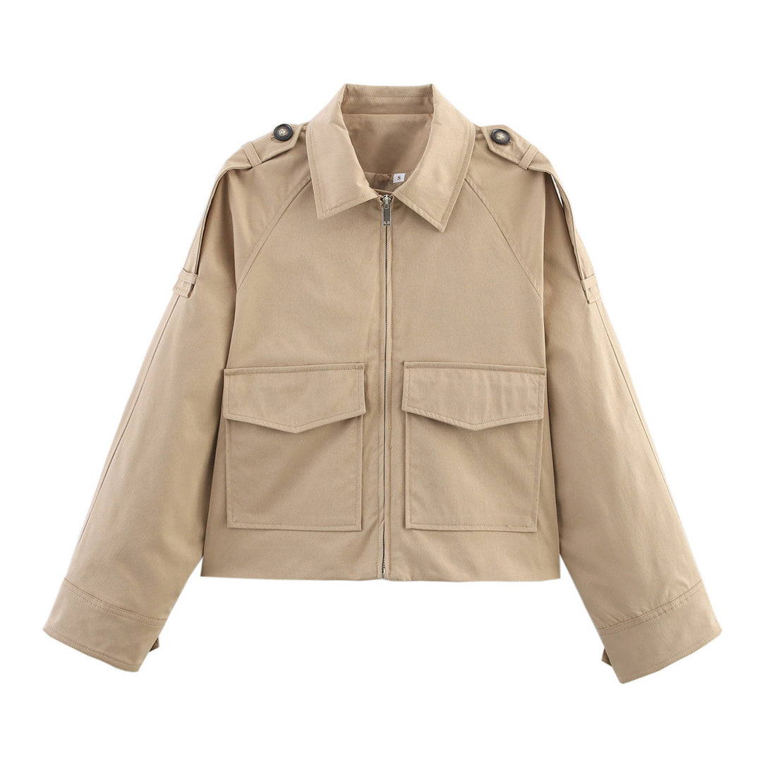 Trendy utility jacket for women with practical pockets Lune London