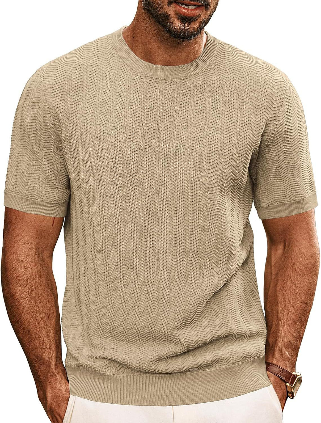 Men's structured crew neck t-shirt Lune London