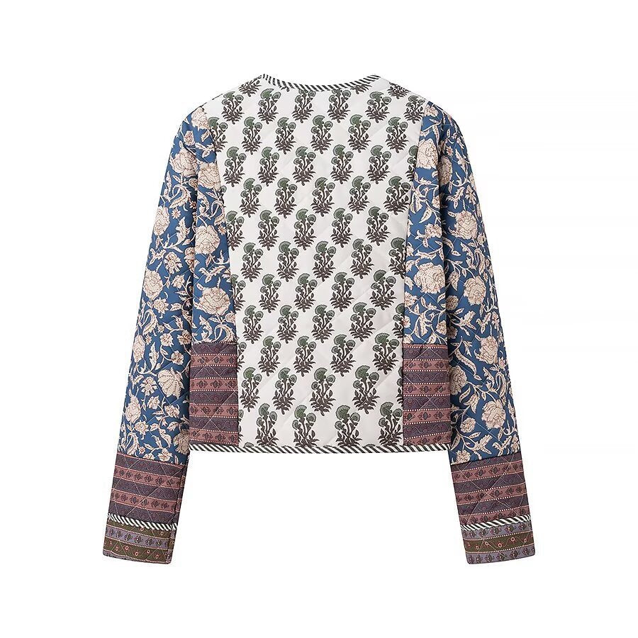 Veste kimono festive pour femmes avec motif floral et design ouvert Chic & Stil