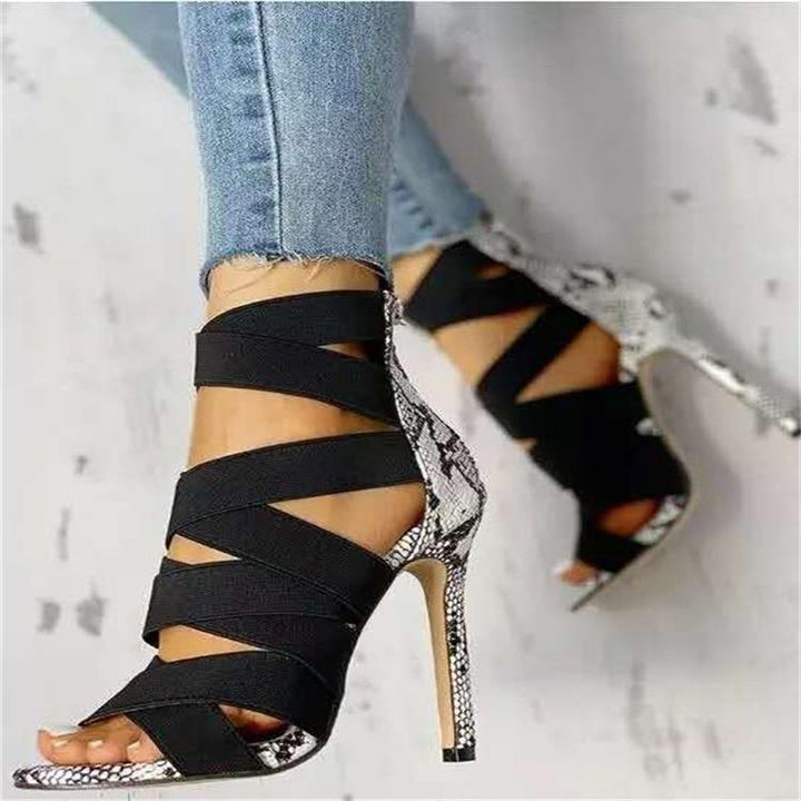 Elegant and trendy ladies' stilettos with a flexible band design Lune London