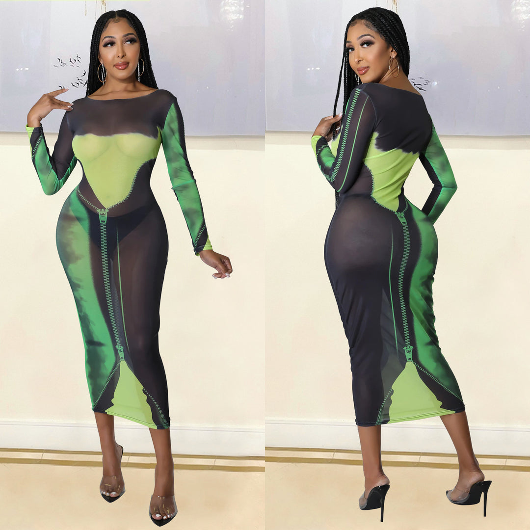 Ladies Chic and Stylish Long Bodycon Dress