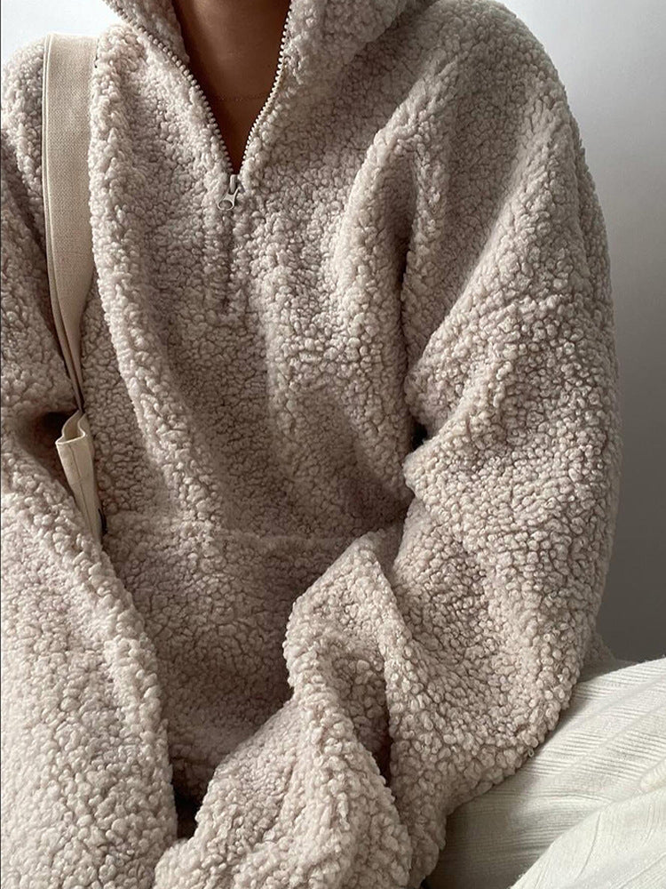 Women Teddy Fleece Sweater Lune London