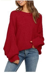 Oversized comfortable knit sweater for women with wide-cut sleeves Lune London