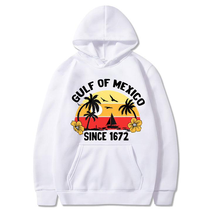 Women's hoodie with creative beach motif and high-quality fabric Chic & Stil