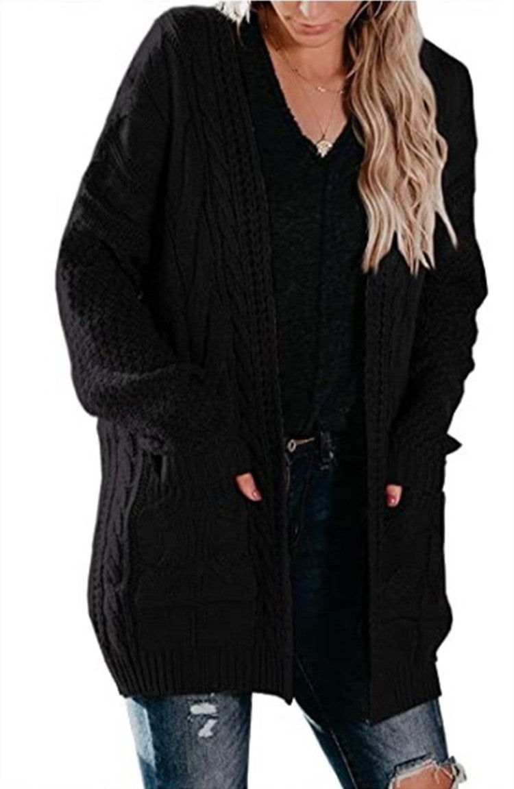 Women's knitted jacket with pockets and relaxed fit Lune London