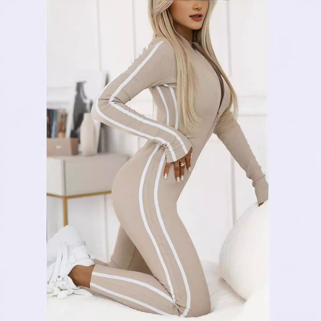 Women's Sporty Body with Long Sleeves and Stripes Lune London