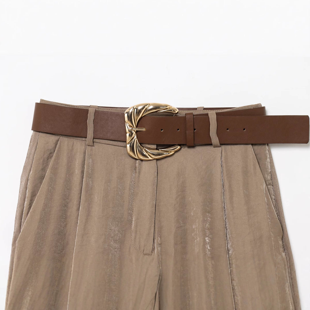 Ladies Elegant High Waist Culotte Pants Lune London