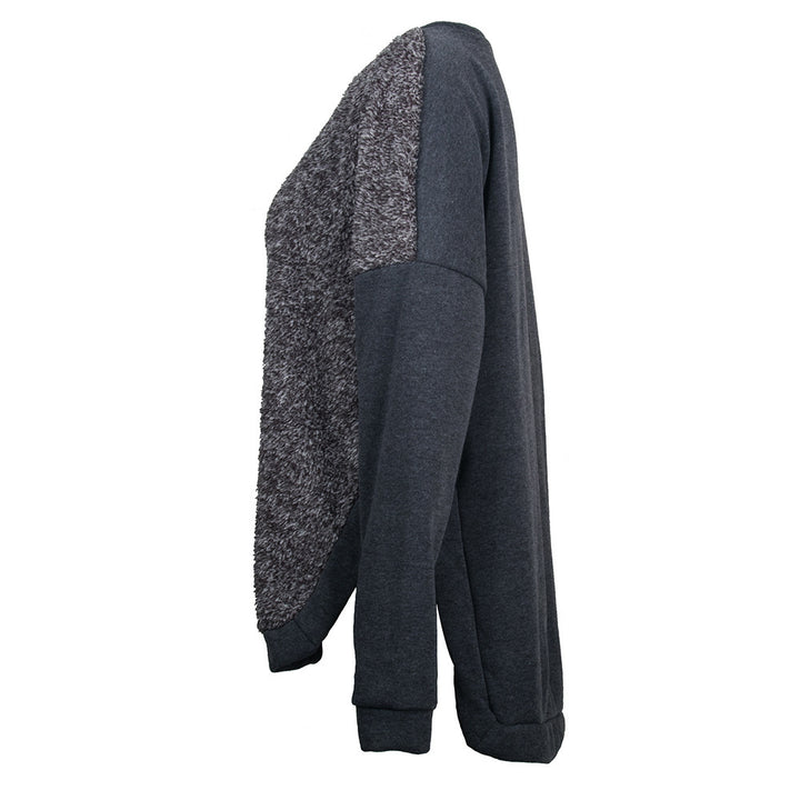 Casual sweatshirt for women with an elegant mix of textures and long sleeves Lune London