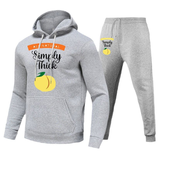 Sweatshirt and jogger set for women with creative fruit pattern and comfortable fit Lune London