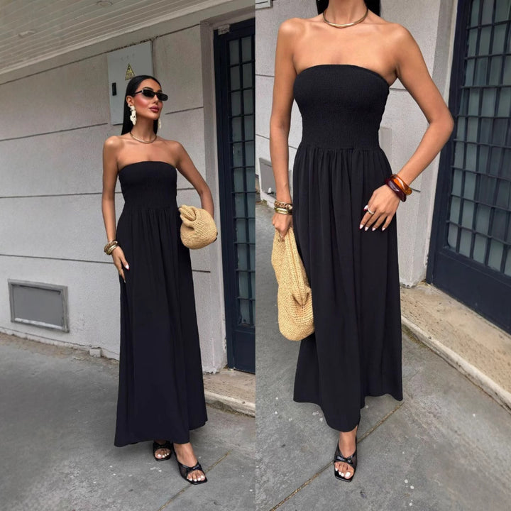 Lune London off-shoulder maxi dress for ladies