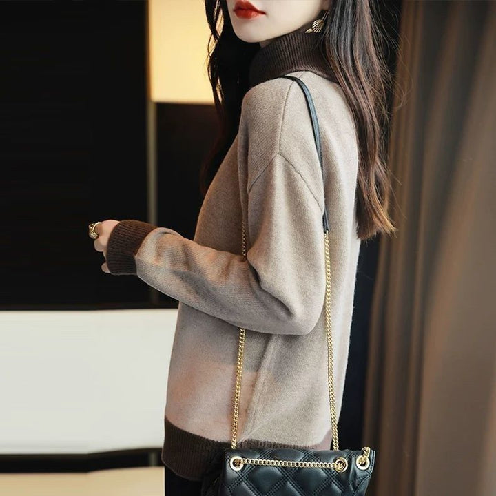 Sweater pour femmes avec col montant moderne Chic & Stil