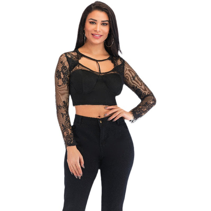 Chic and stylish lace crop top for women