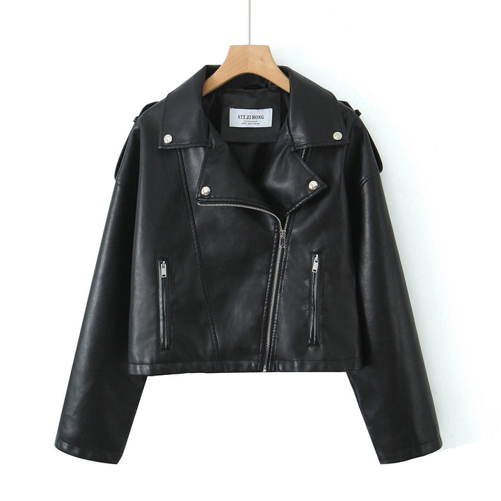 Elegant motorcycle jacket for women with zipper closure and practical pockets Lune London