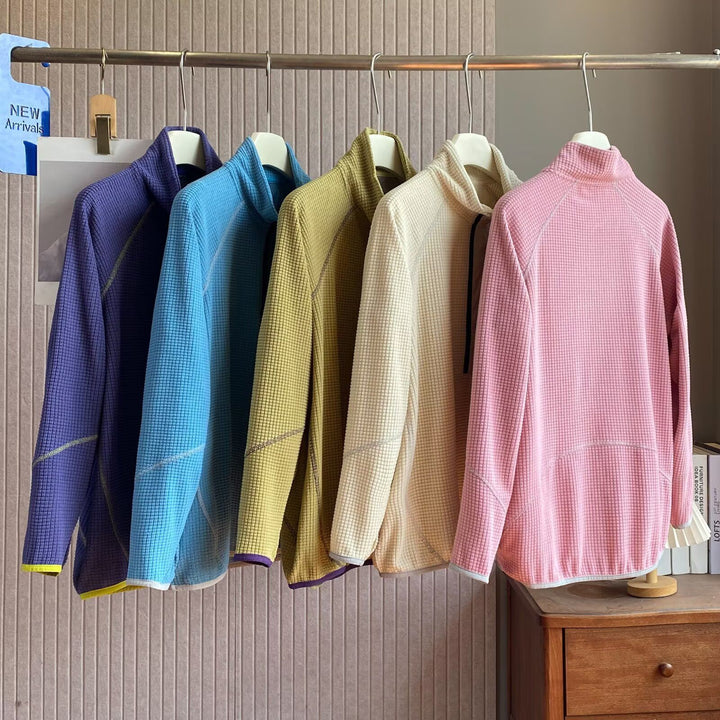 Pull en polaire fonctionnelle pour femmes avec zip court à l'avant Chic & Stil