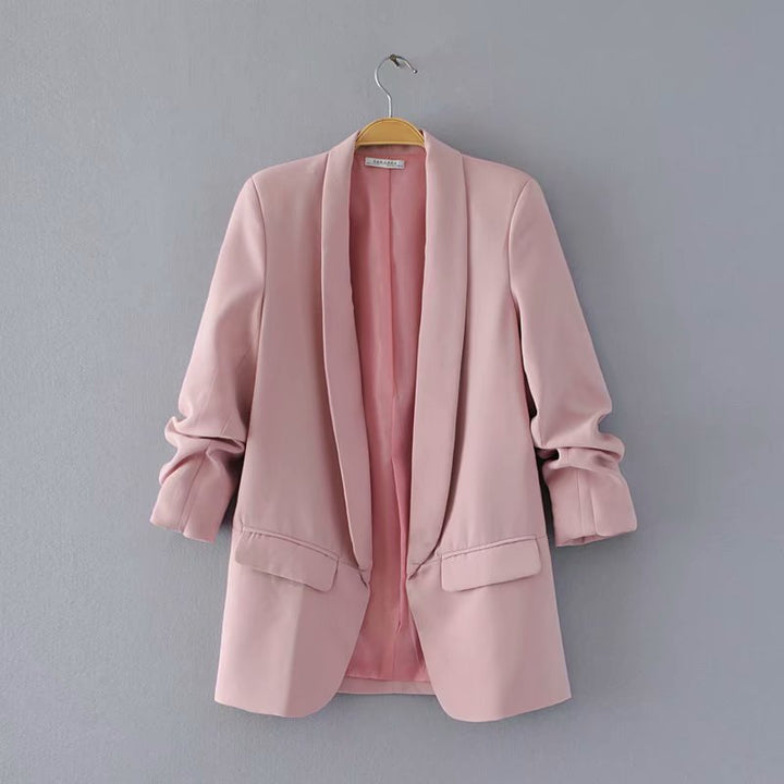 Elegant blazer for women with rolled-up sleeves and practical pockets Lune London