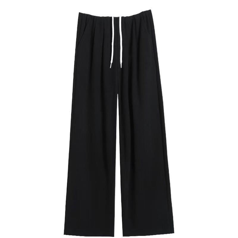 Women's comfortable and stylish wide leg pants with elastic waistband and drawstring Chic & Stil