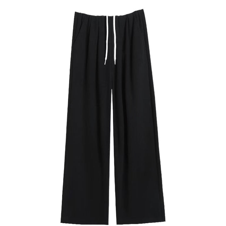 Women's comfortable and stylish wide leg pants with elastic waistband and drawstring Chic & Stil