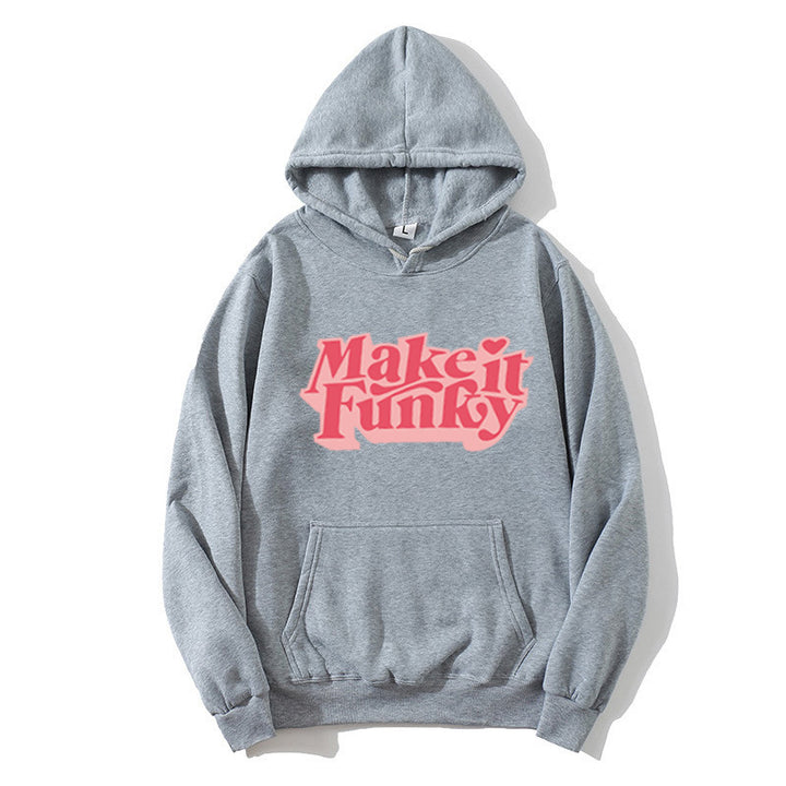 Women's hoodie with playful print Chic & Stil