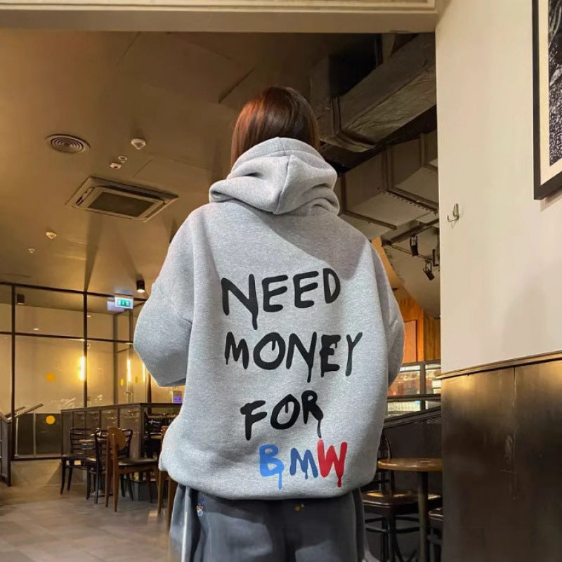 Women Oversized Hoodie with stylish lettering Lune London