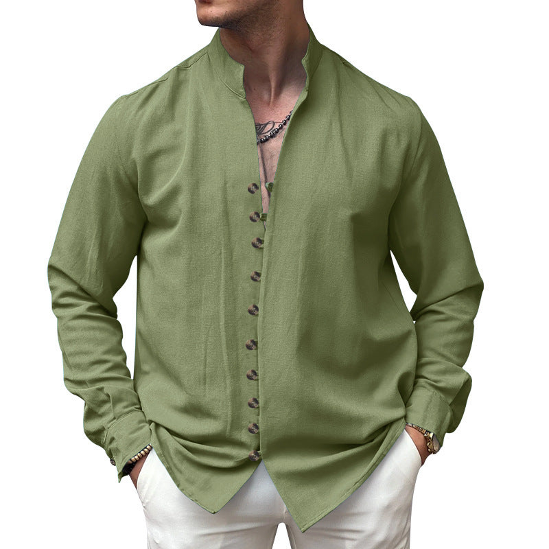 Chic long sleeve shirt for men with button details Lune London