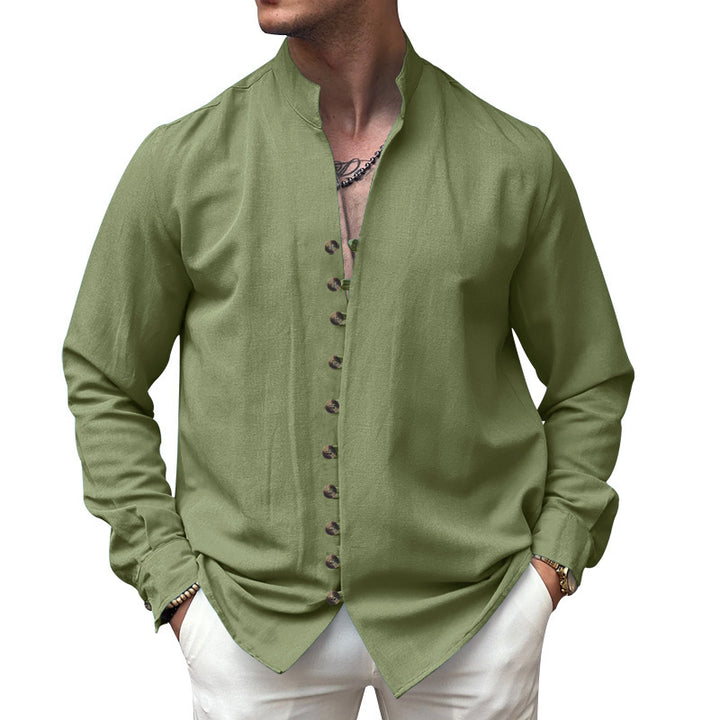 Chic long sleeve shirt for men with button details Lune London