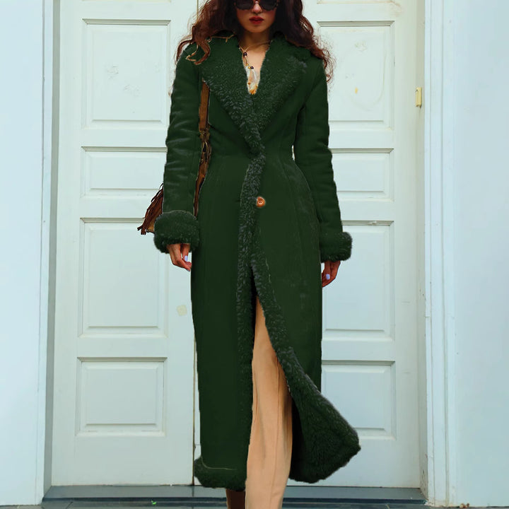 Ladies Long Fur Coat with Luxurious Inner Lining Lune London