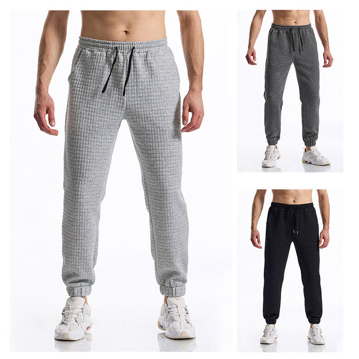 Men's jogger pants with textured surface Lune London