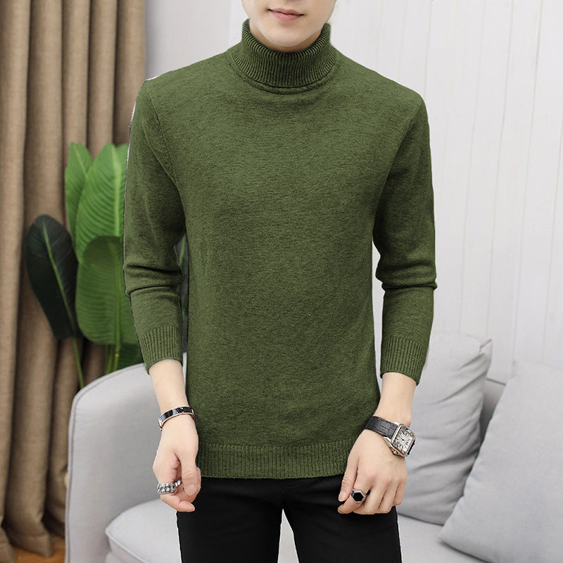Men's slim fit fine cotton turtleneck sweater Lune London