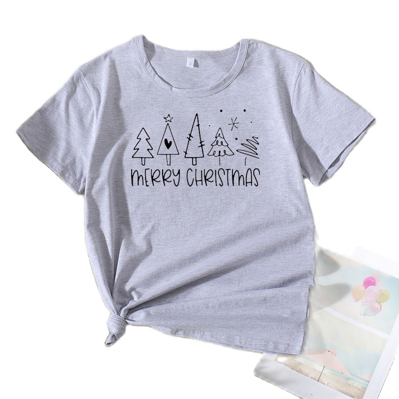 Women’s comfortable chic holiday graphic T-shirt