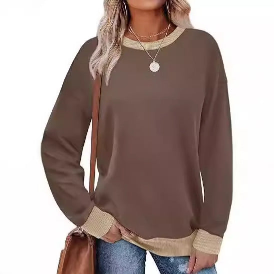 Women's comfortable sweatshirt with raglan sleeves and a decorative collar Lune London