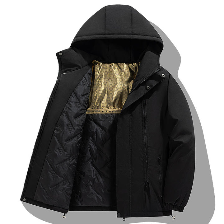Ladies warm and insulated winter jacket with hood Lune London