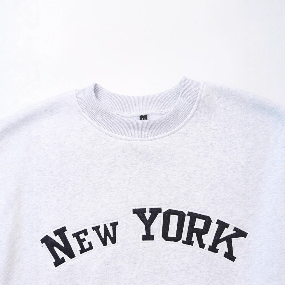 Women's sweatshirt with trendy New York Lune London print