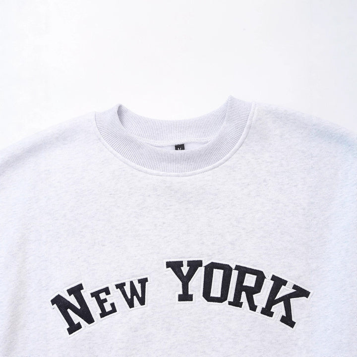 Women's sweatshirt with trendy New York Lune London print