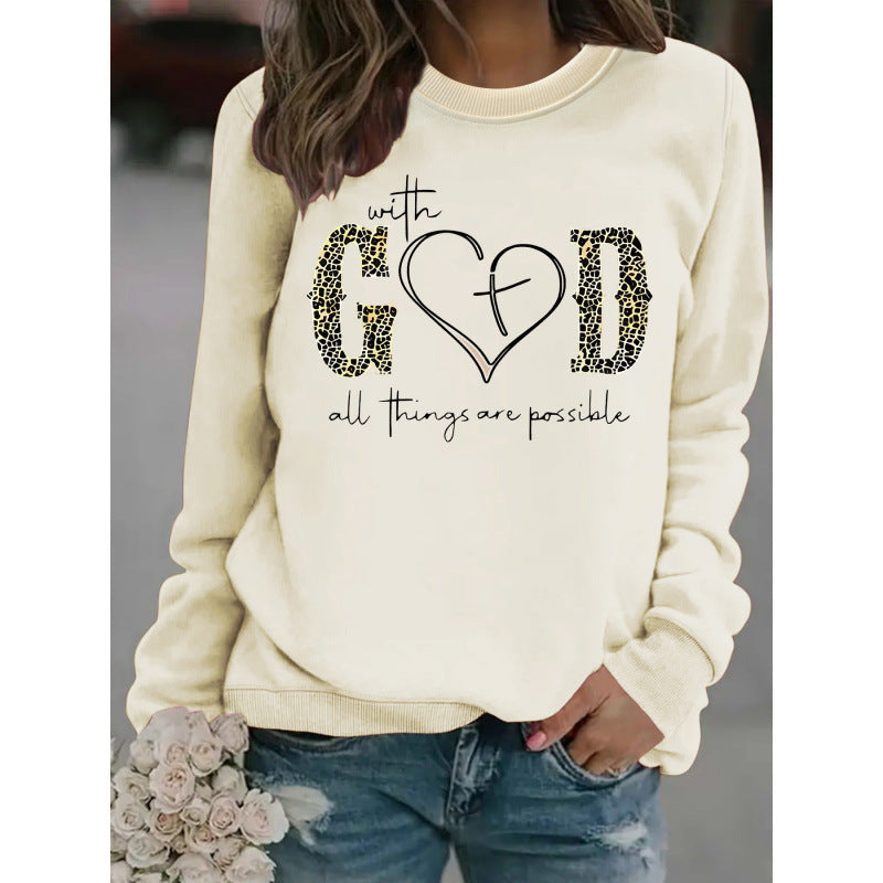 Sweat-shirt pour femmes avec design de mode créatif et message motivant Chic & Stil