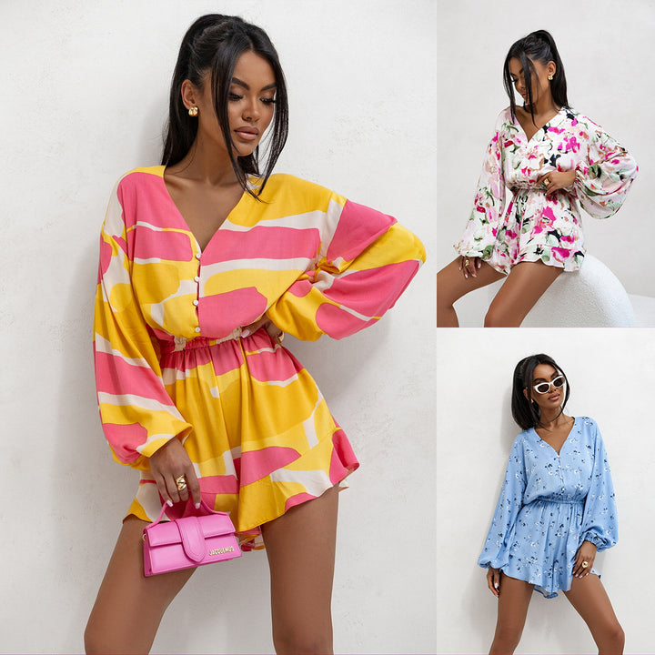 Ladies Set Floral Print Lune London