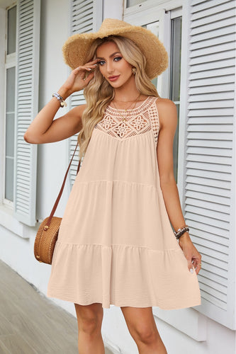 Lightweight summer dress for women with lace accents Lune London