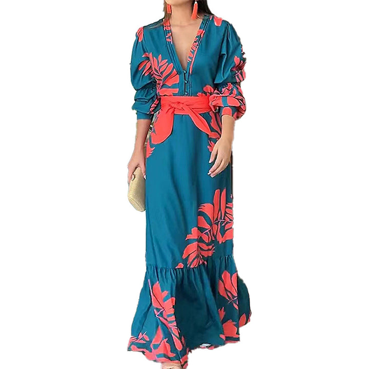 Robe maxi femme avec des motifs floraux élégants Chic & Stil