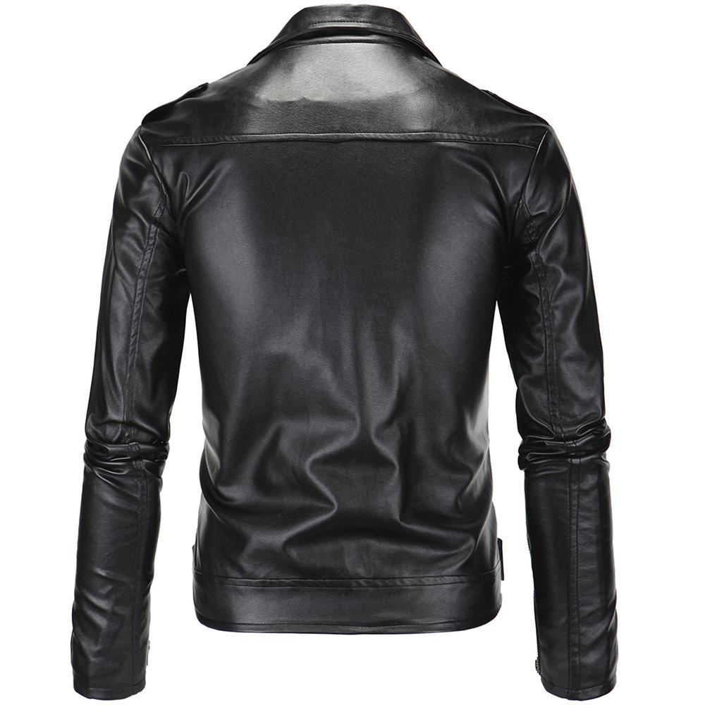 Stylish biker jacket for men in high-quality faux leather Lune London