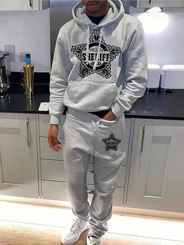 Hoodie and jogger pants set for women with a unique sheriff design Lune London