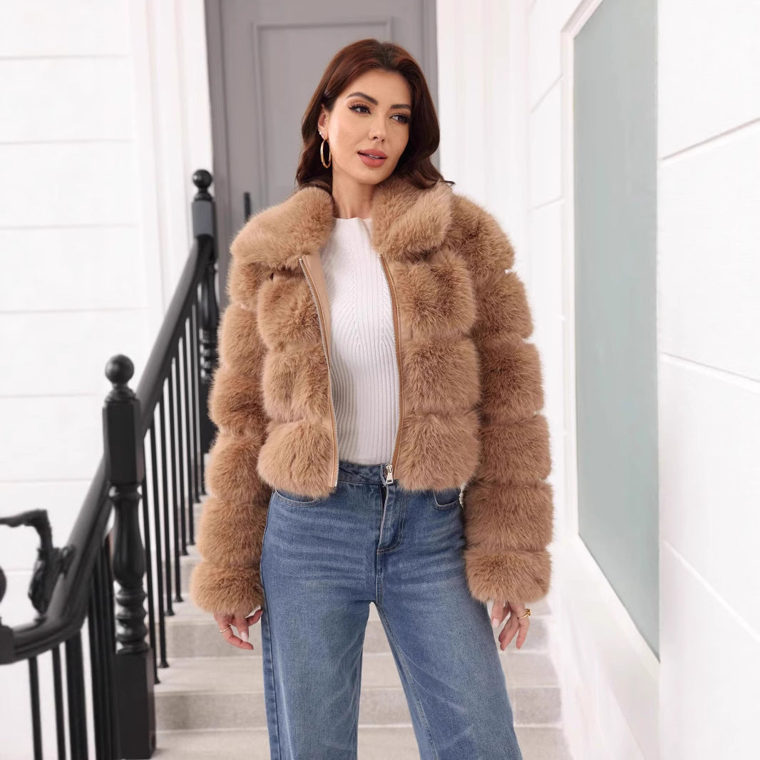 Lune London | Ladies Fashion Faux Fur Winter Jacket
