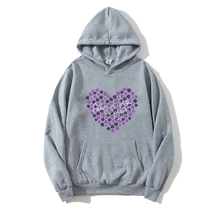 Women's hoodie with floral heart design Chic & Stil