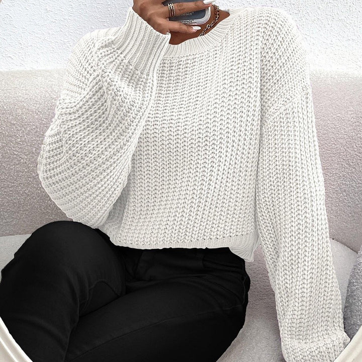 Chunky knit sweater for women with a relaxed fit and drop shoulders Lune London