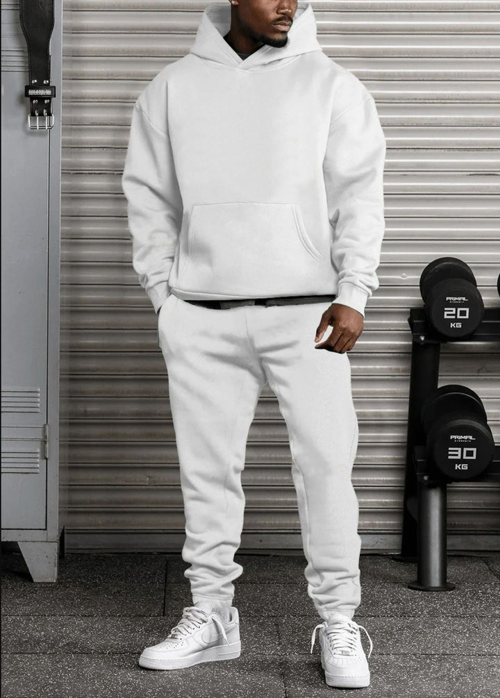 Men's Comfortable Hoodie Suit with Elastic Waistband and Practical Pockets Lune London
