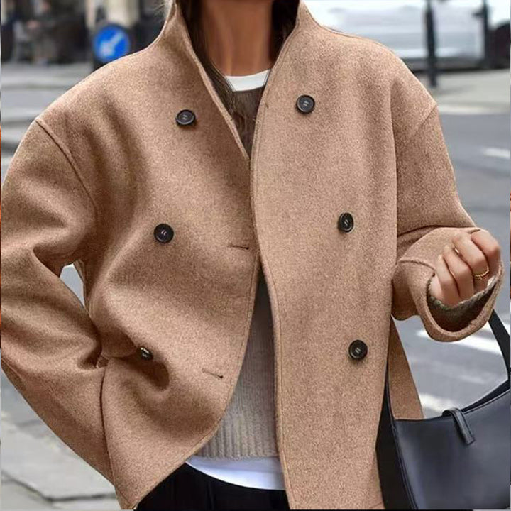 Ladies modern Oversized-wool jacket with double-breasted Lune London