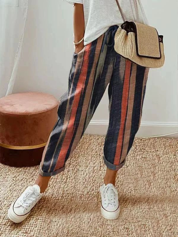 Casual and comfortable chino pants for women with elastic waistband Lune London
