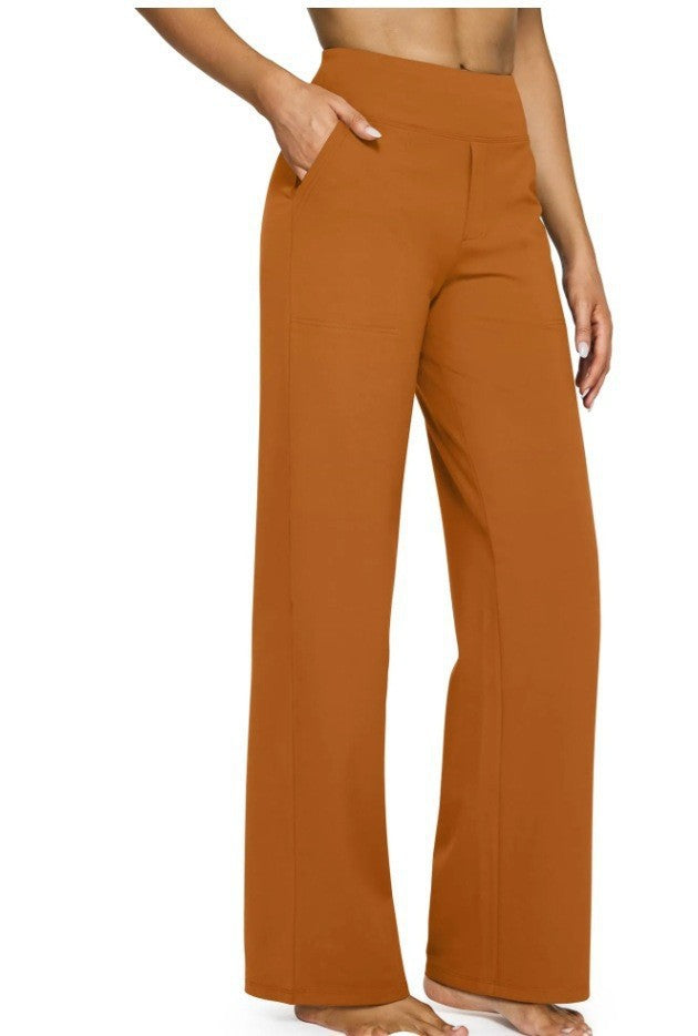 Women Wide-Leg Lounge Pants with Elastic Waist Lune London