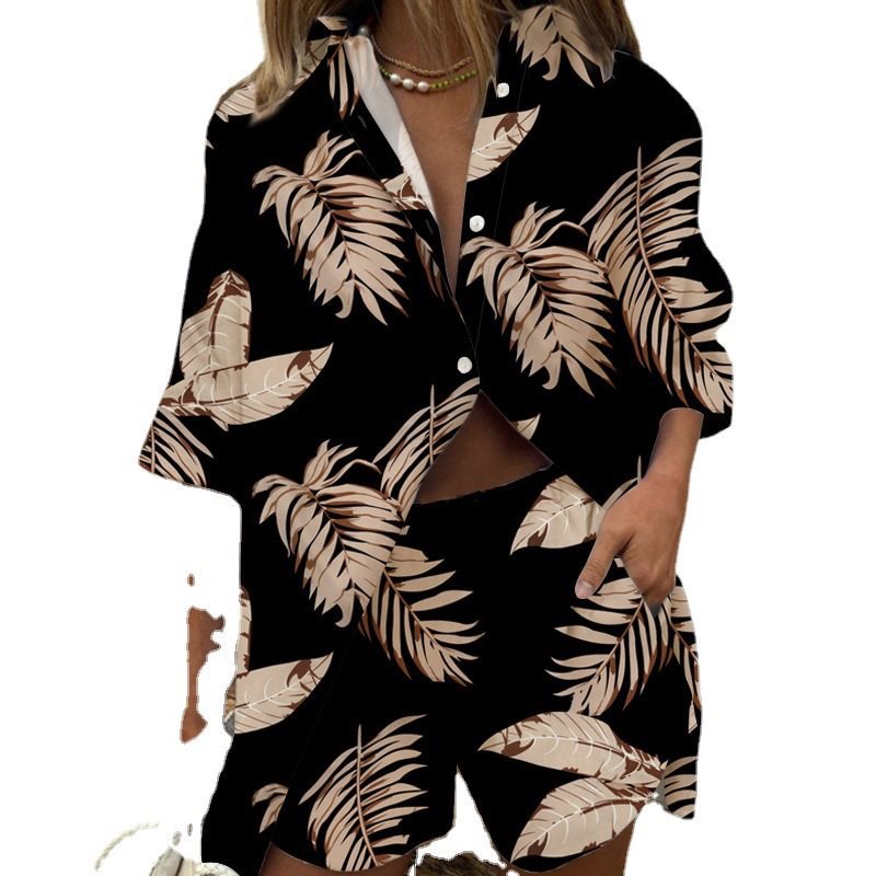 Tenue décontractée pour femmes avec motif de feuille tropicale Lune London