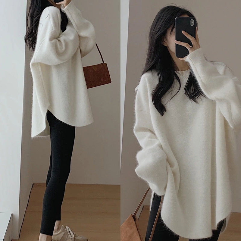 Oversized knit sweater for women with a relaxed fit and voluminous sleeves Lune London