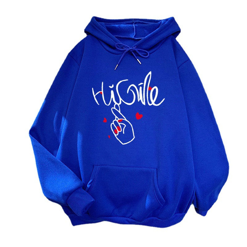 Ladies hoodie with creative graphic design Chic & Stil