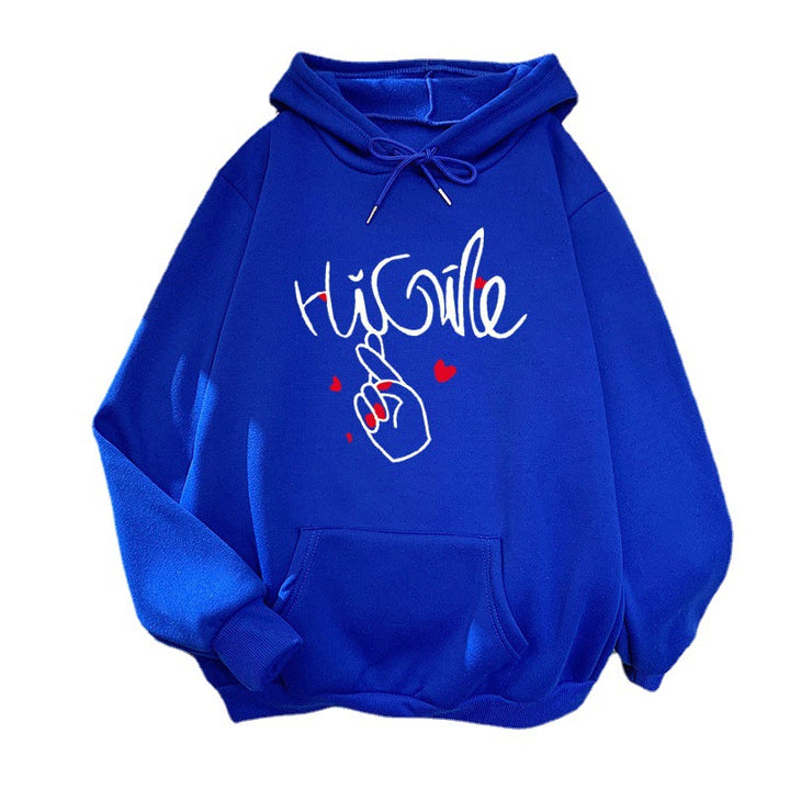 Ladies hoodie with creative graphic design Chic & Stil
